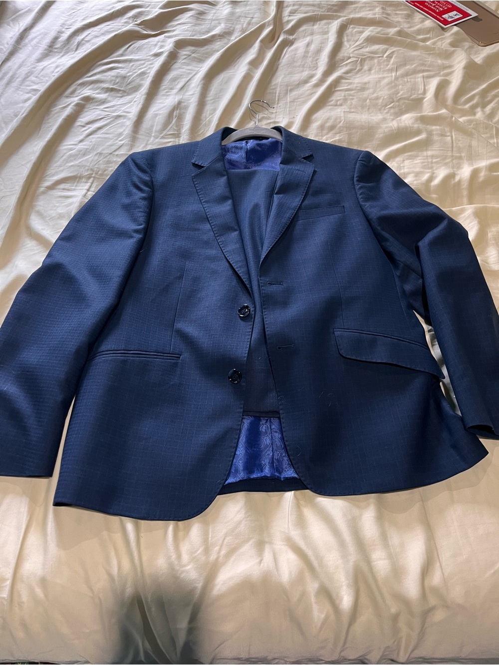 Classic Men's Navy Two-Button Sondergaard Suit Jacket